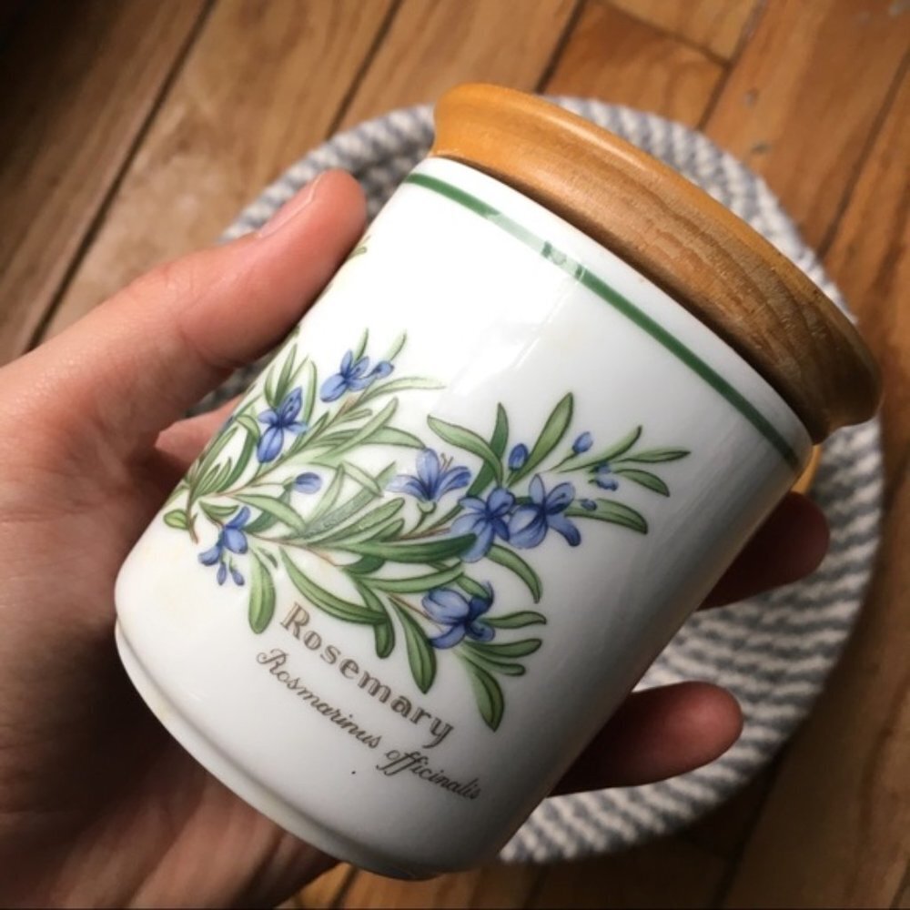 Vintage Royal Worchester Porcelain Spice Jar - Rosemary